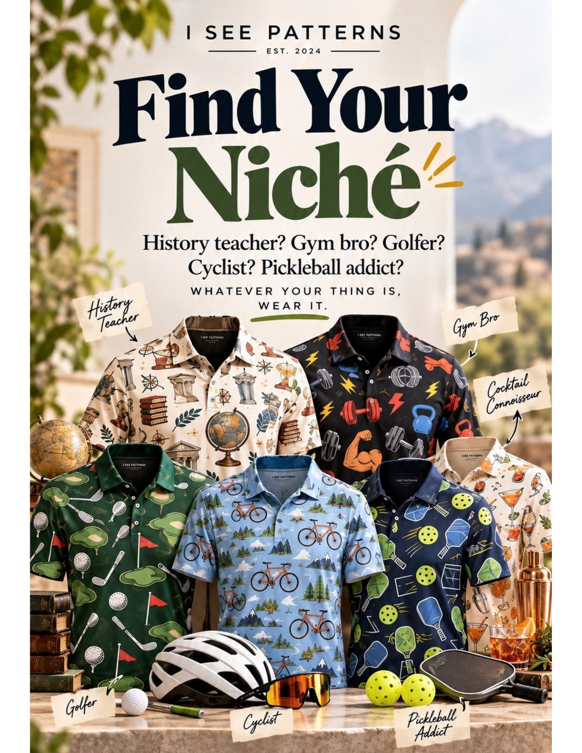 Unique Niche Polo. Shirts- Find your Niche