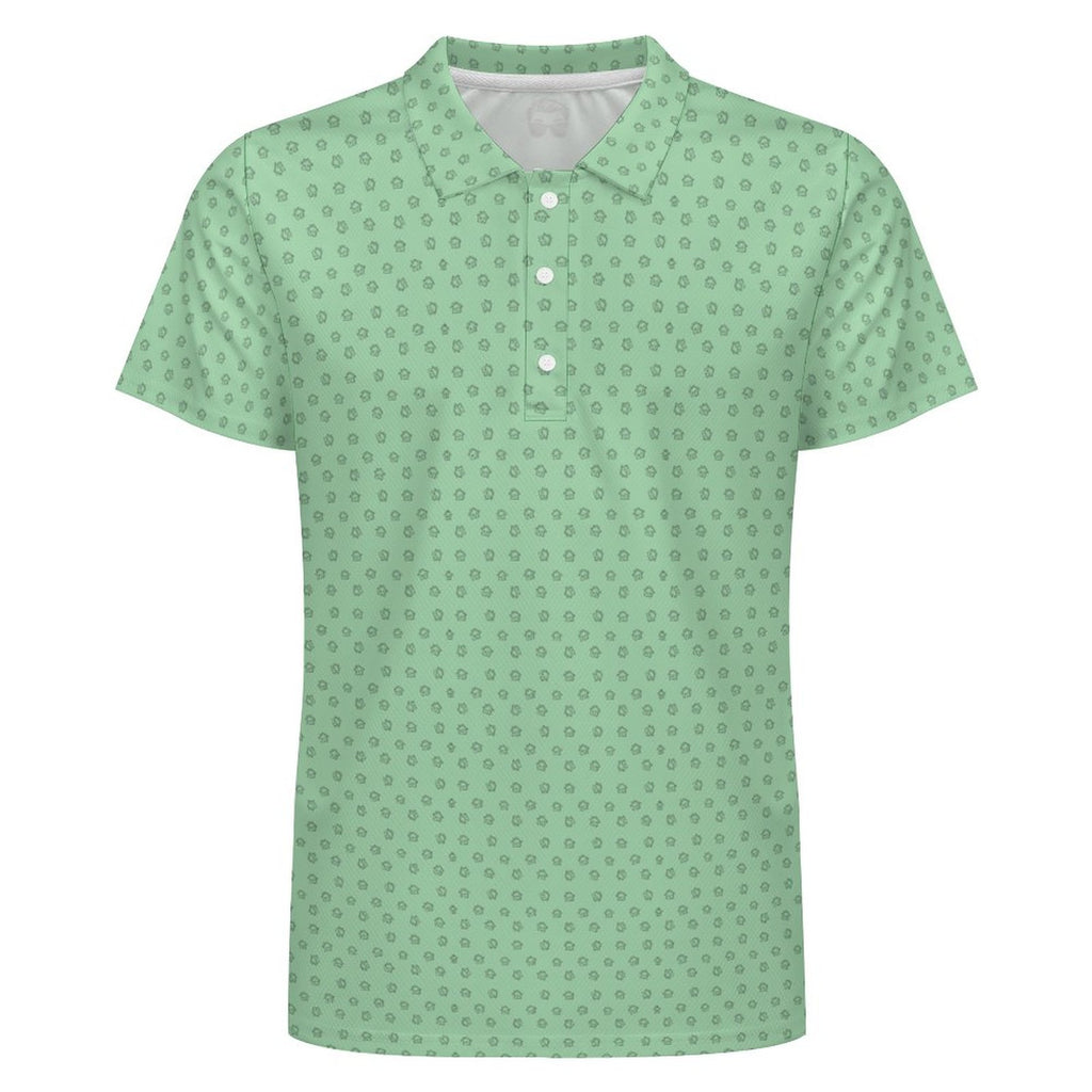 Men's Mint Realtor Homes POLO Shirt Stand out at showings, open houses and closings in this men’s Realtor polo featuring a bold real estate pattern.