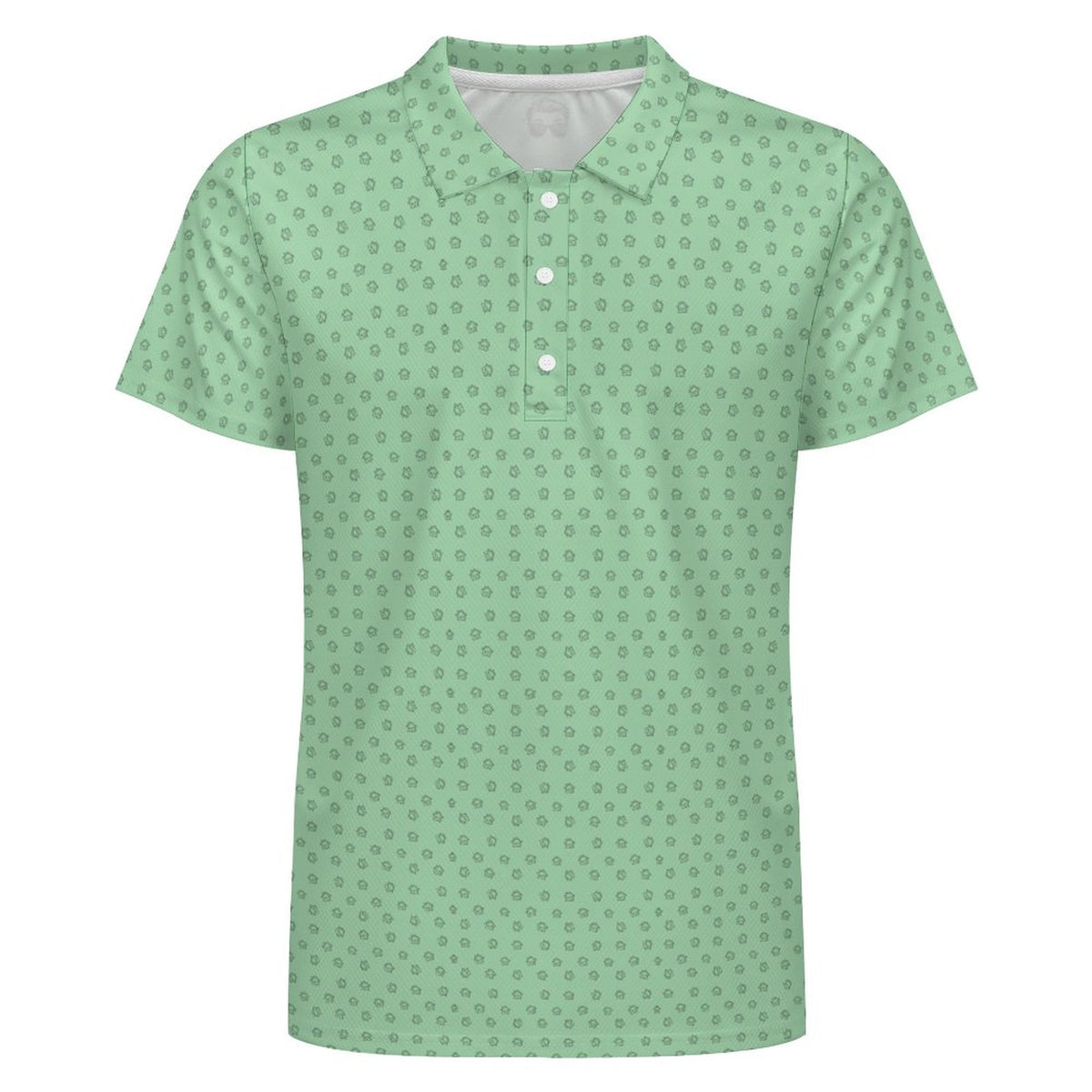 Men's Mint Realtor Homes POLO Shirt Stand out at showings, open houses and closings in this men’s Realtor polo featuring a bold real estate pattern.