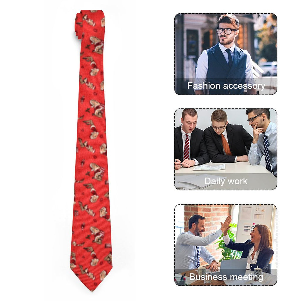 Mrs. Claus Pin Up Men's Christmas Tie
