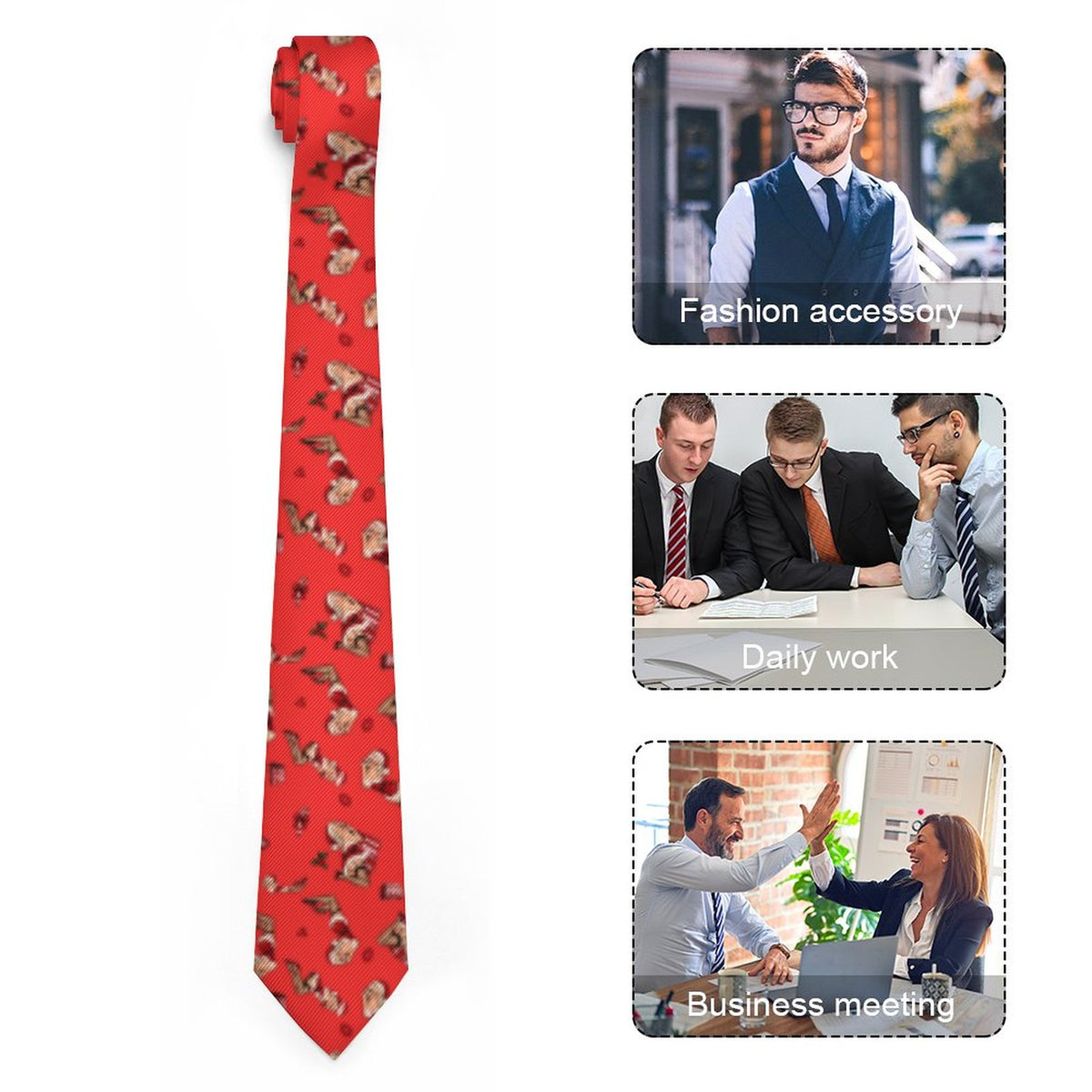 Mrs. Claus Pin Up Men's Christmas Tie