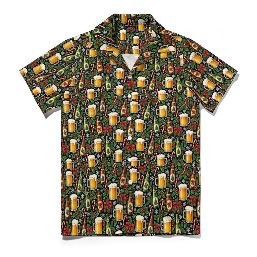 Holiday Shift for men 110gsm Cotton Cuban Collar Shirt For Men(All-Over Printing)