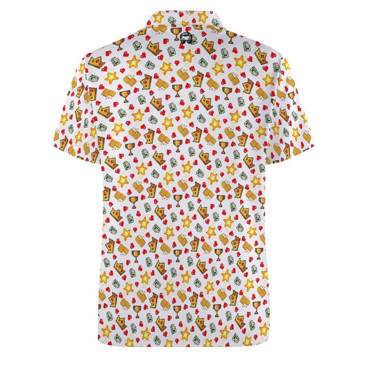 Gamer Arcade Color Polo Shirts with All-Over printing Design Straight