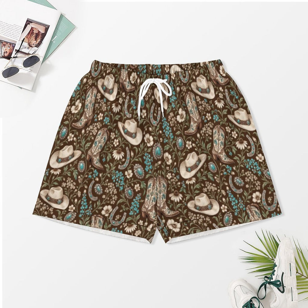 Women's Western Satin Cuban Collar Pajama Set(All-Over Printing)