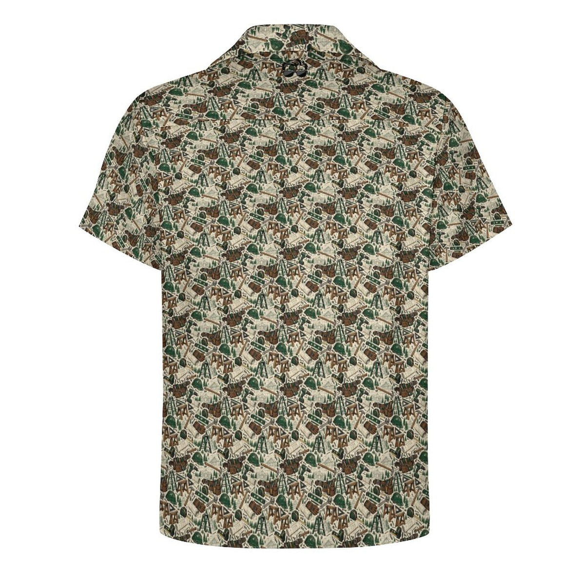 General Contractor Shirt Cotton Cuban Collar Shirt For Men(All-Over Printing)