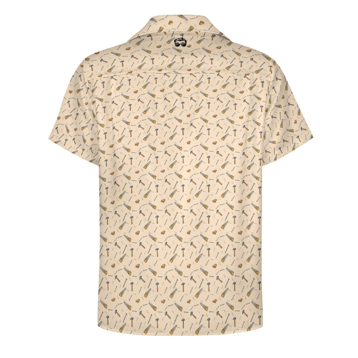 Carpenter Shirt Short Sleeve Cuban Collar Shirt(All-Over Printing)