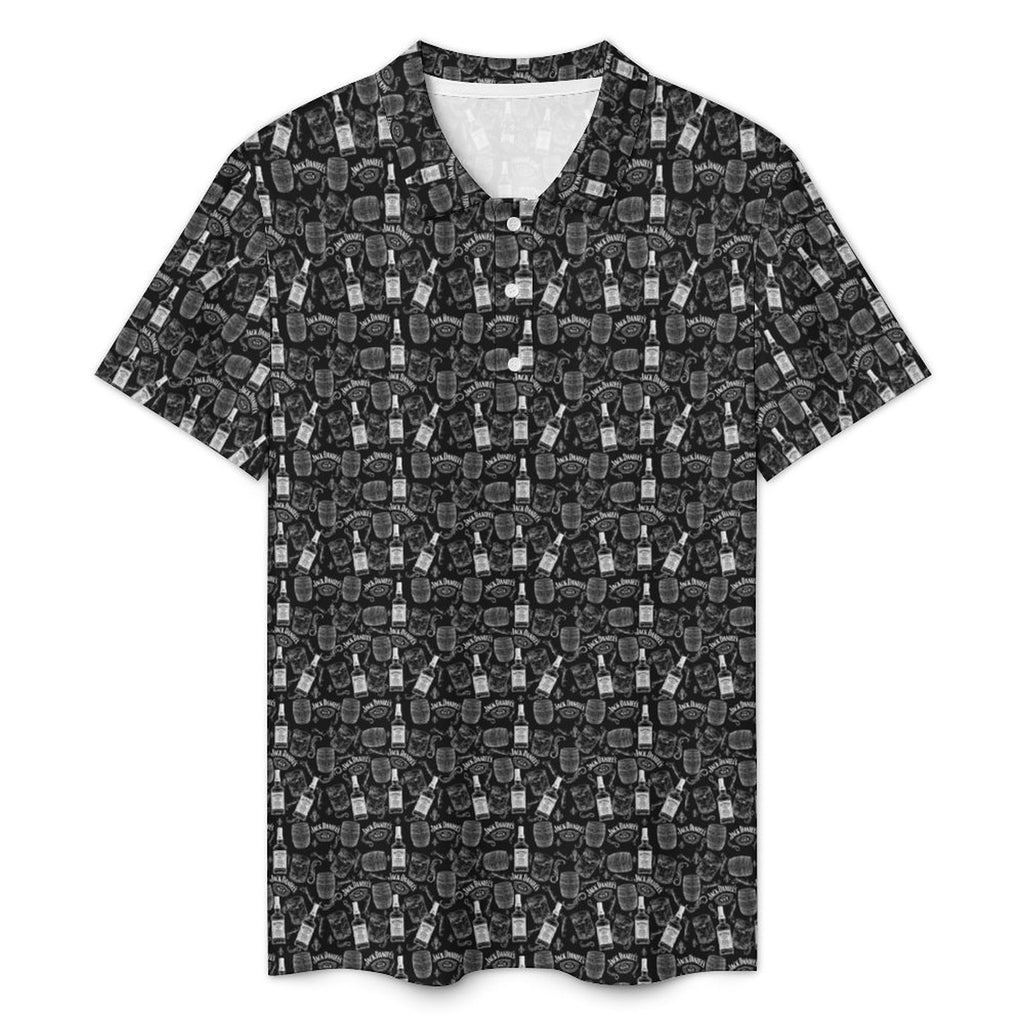 Men's Black.Jack Daniels POLO Shirt(All-Over Printing)