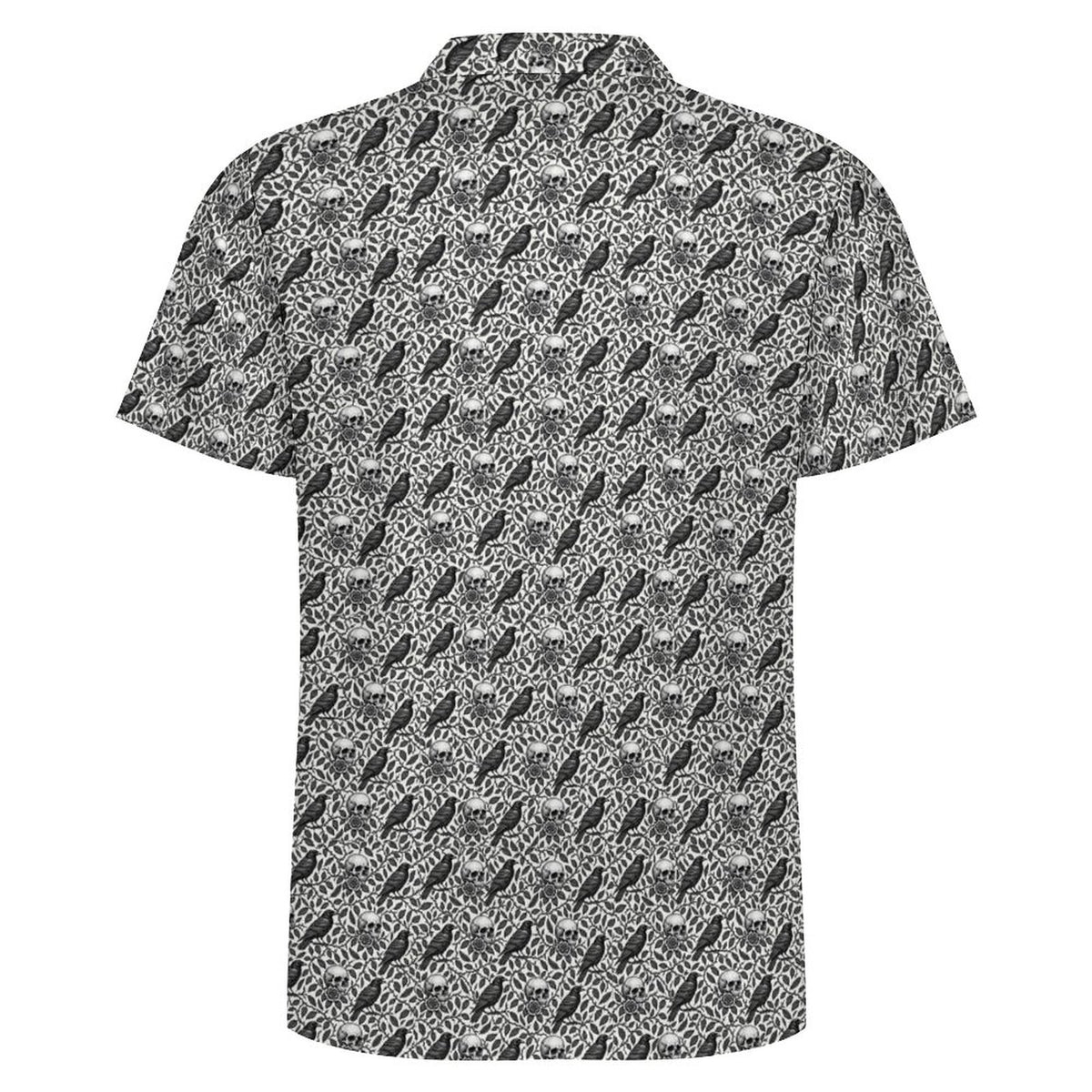 Ravens and Skulls Golf Polo Shirt Halloween