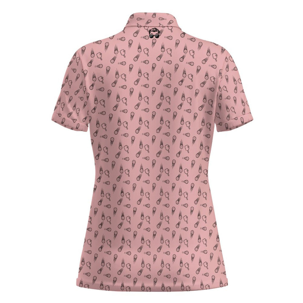 Women's Pickleball shirt  2-Button POLO Shirt(All-Over Printing)