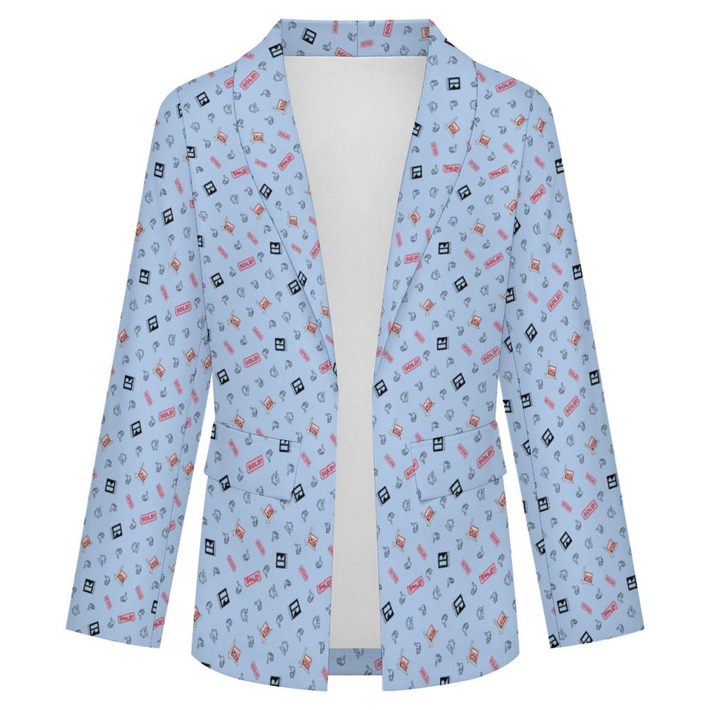 Women's Casual Lapel Blazer(All-Over Printing)