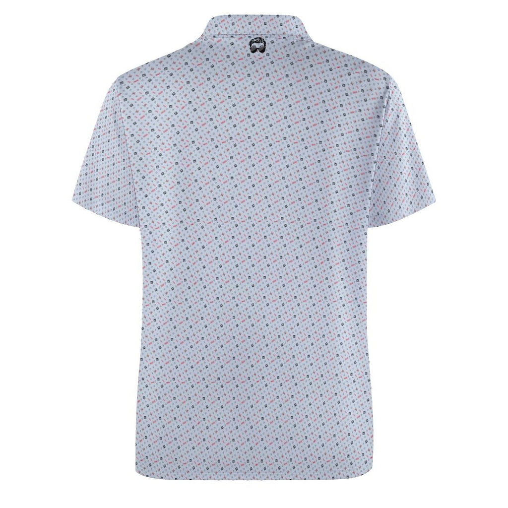 Realtor Sold Shirt Golf PoloRealtors, Stand out at showings, open houses and closings in this iconic golf polo featuring a bold real estate pattern.