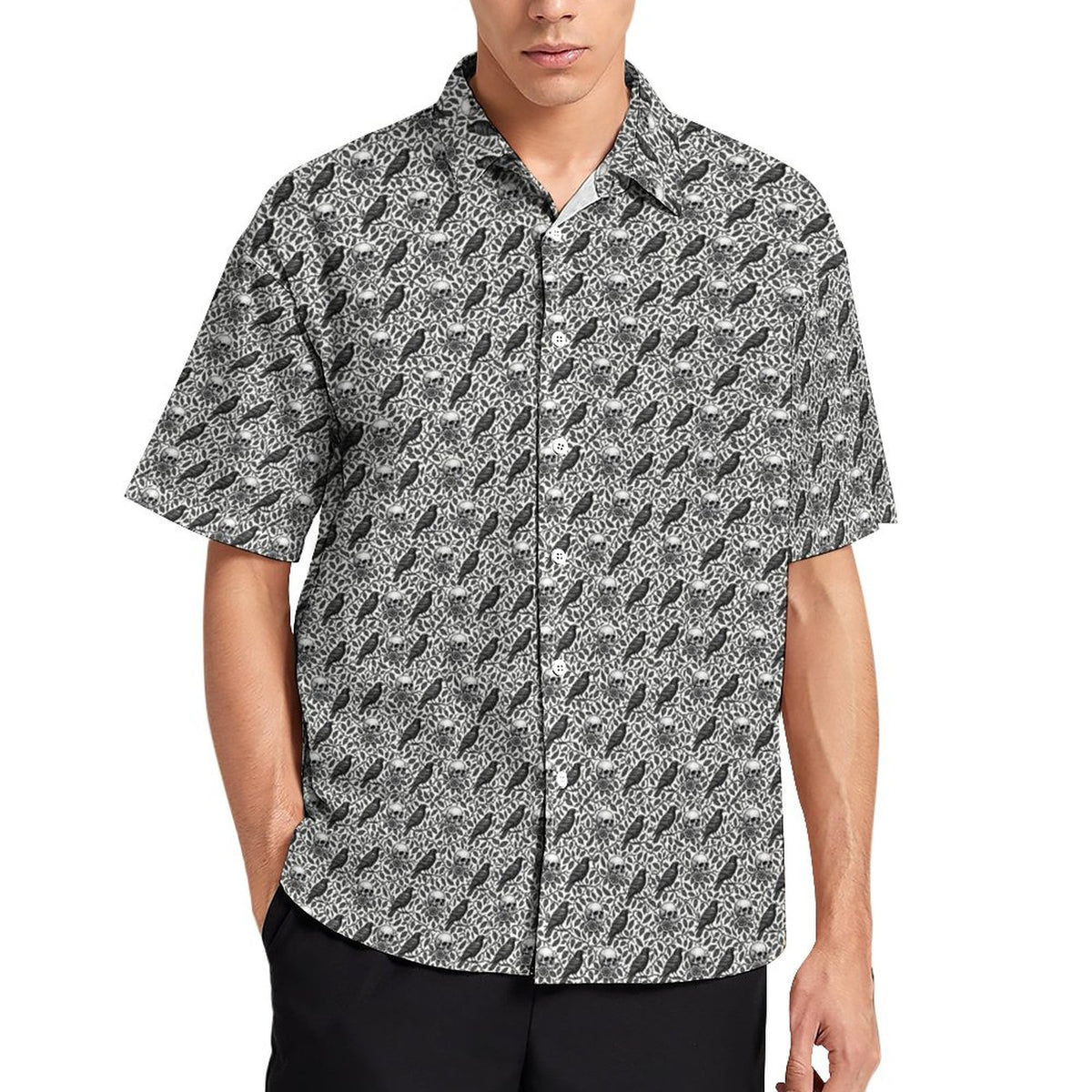 DTG 100gsm A Short Sleeved Shirt with Pockets(All-Over Printing)