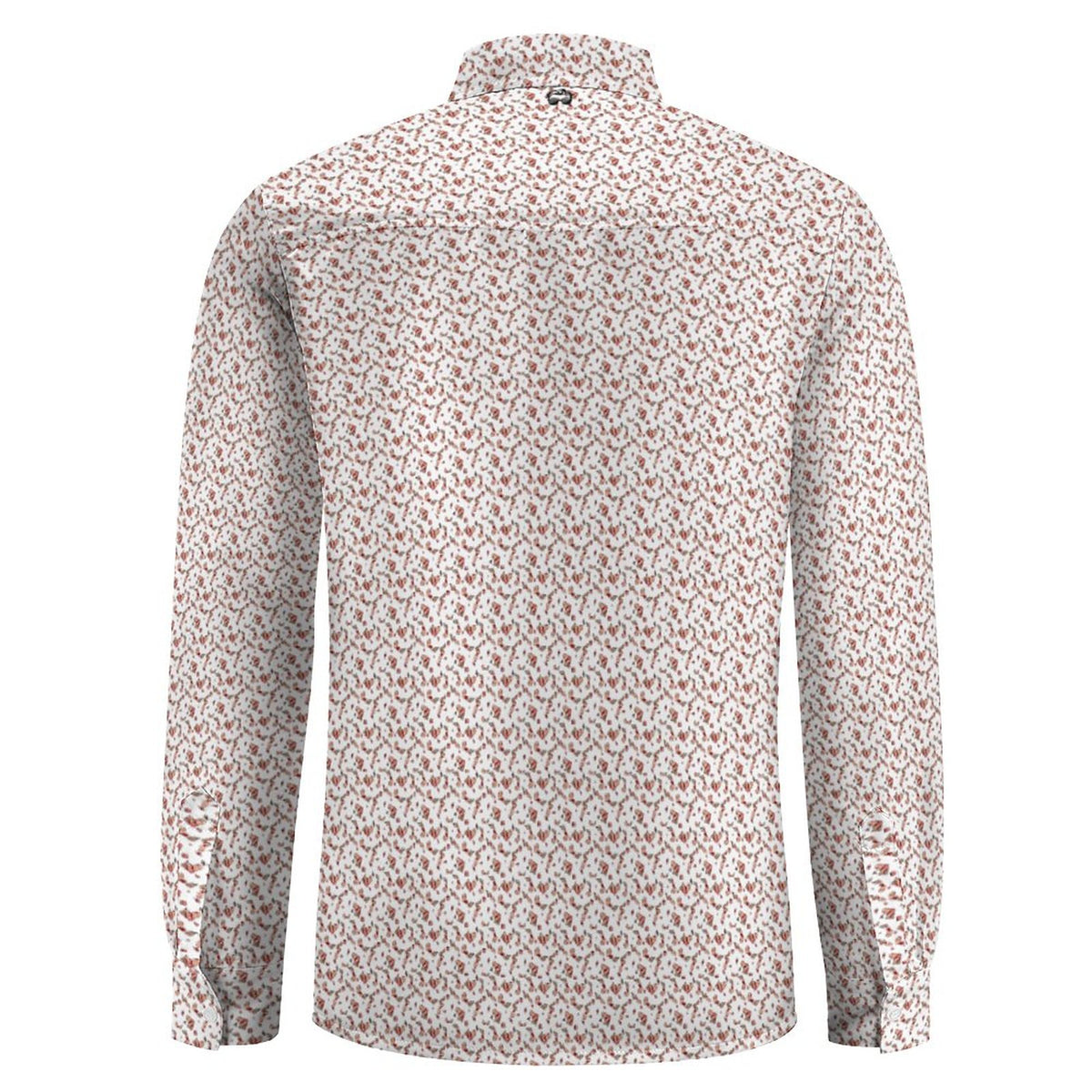 Mrs. Claus Pinup Girl Casual Long-Sleeve Christmas Shirt for Men(All-Over Printing)
