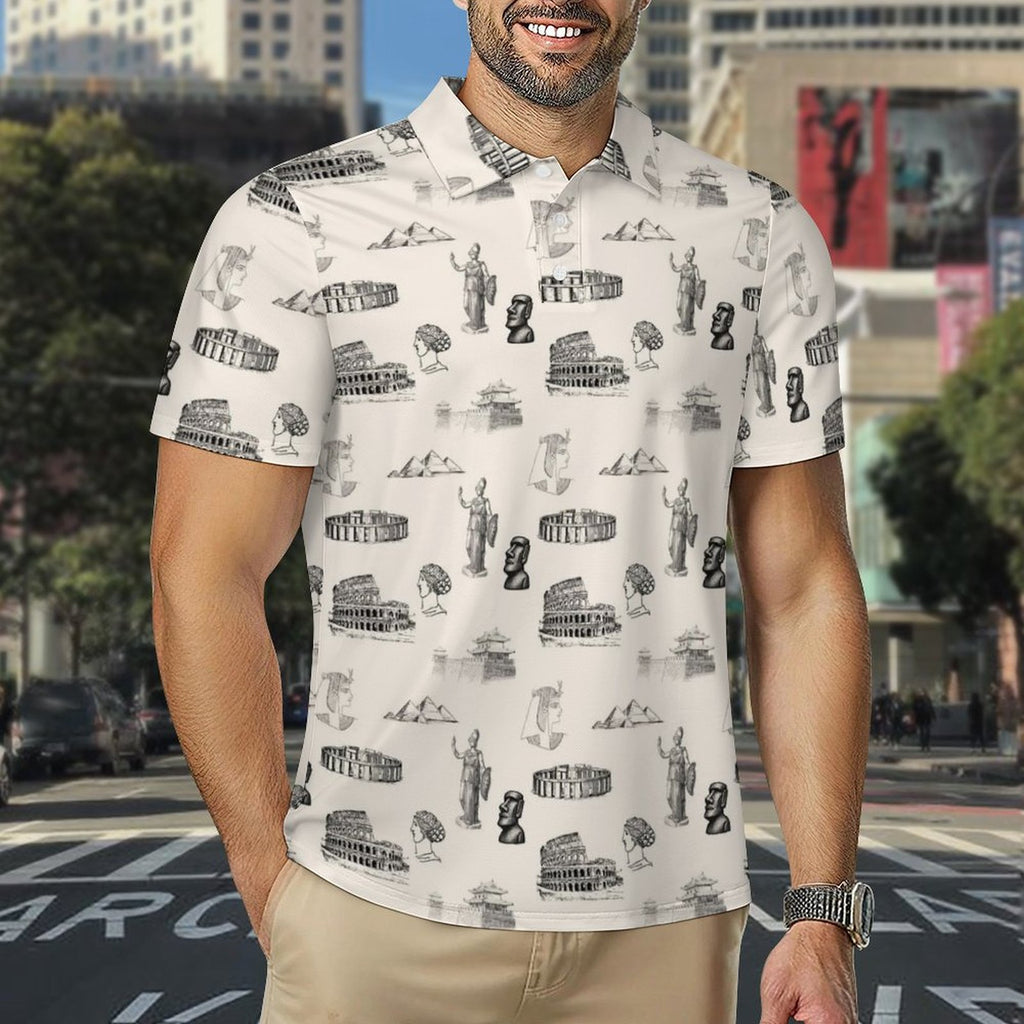 History Teacher Social Studies Teacher Men's Quick Dry POLO Shirt(All-Over Printing)