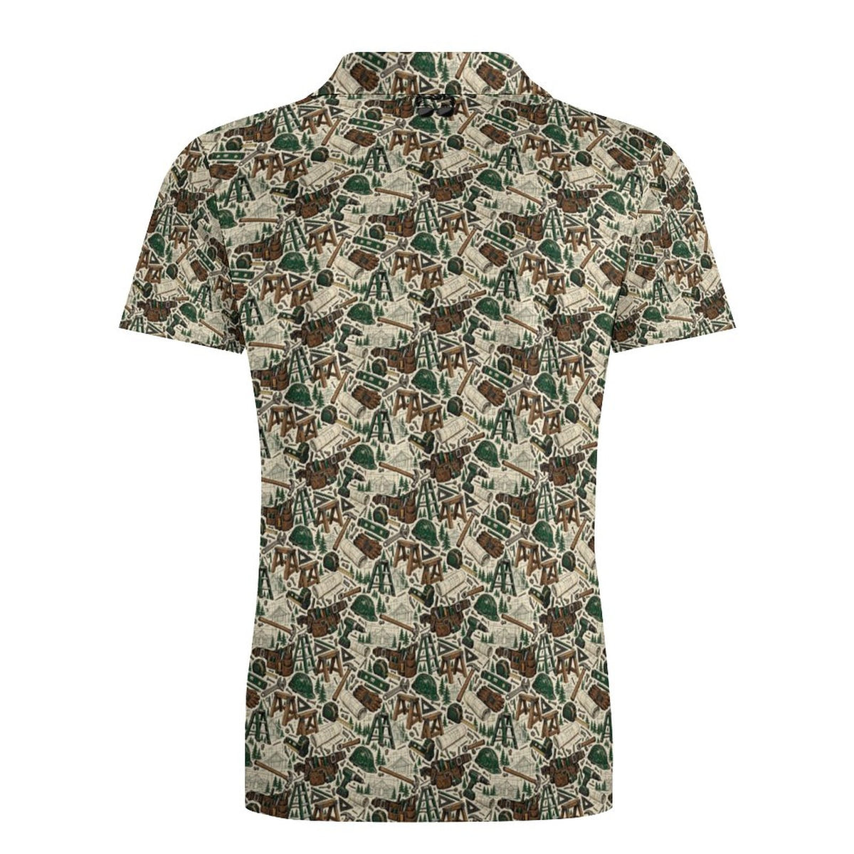 Contractor Shirt UPF50+ Cooling Polyester Men's POLO T-shirt(All-Over Printing)
