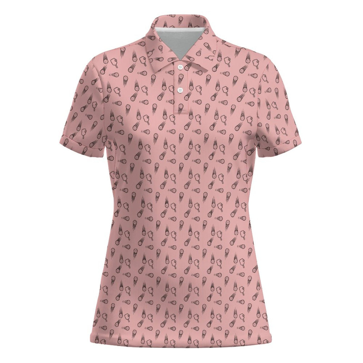 Women's Pickleball shirt  2-Button POLO Shirt(All-Over Printing)