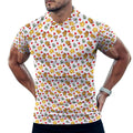 Gamer Arcade Color Polo Shirts with All-Over printing Design Straight