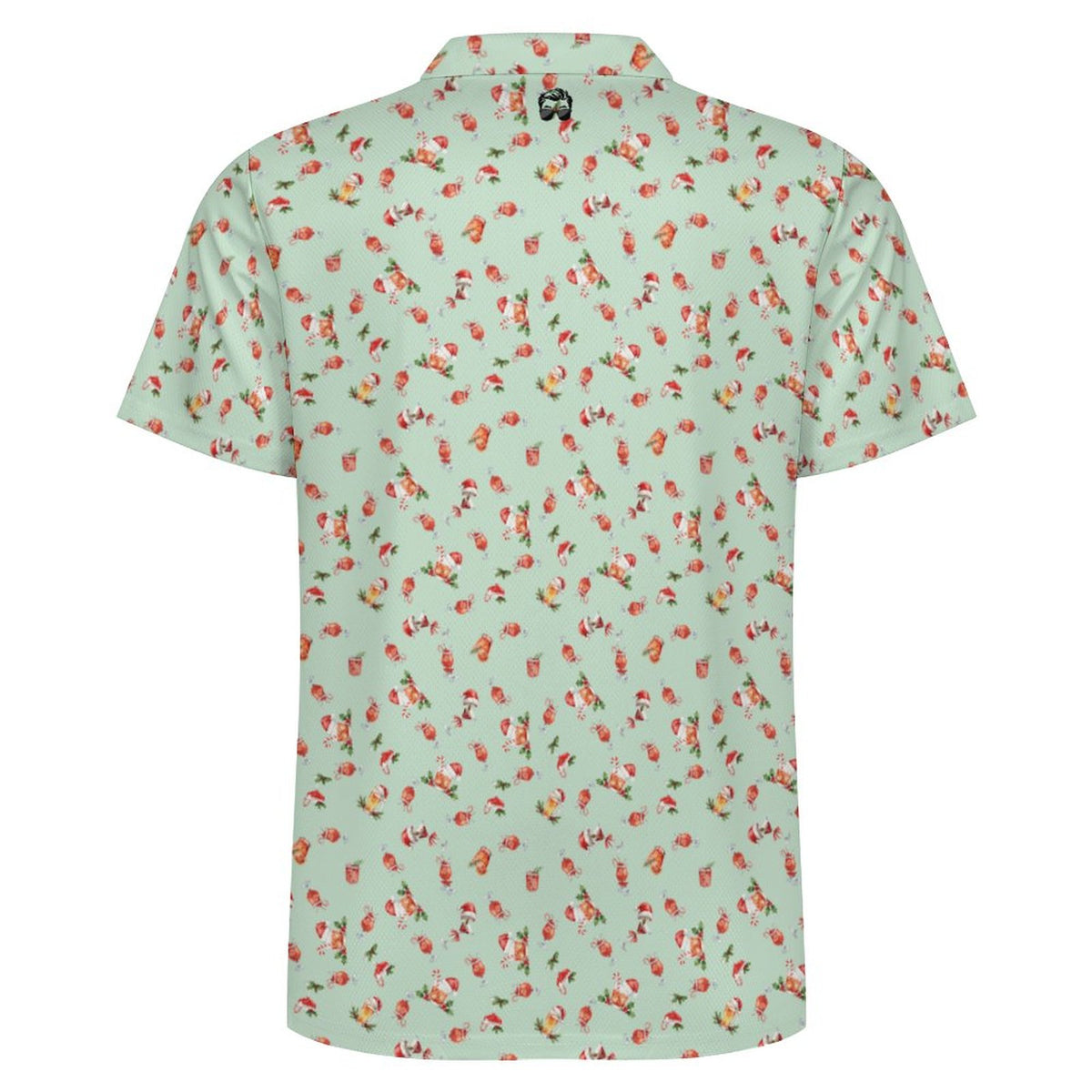 Men's  Christmas Shirt Cocktails POLO Shirt(All-Over Printing)