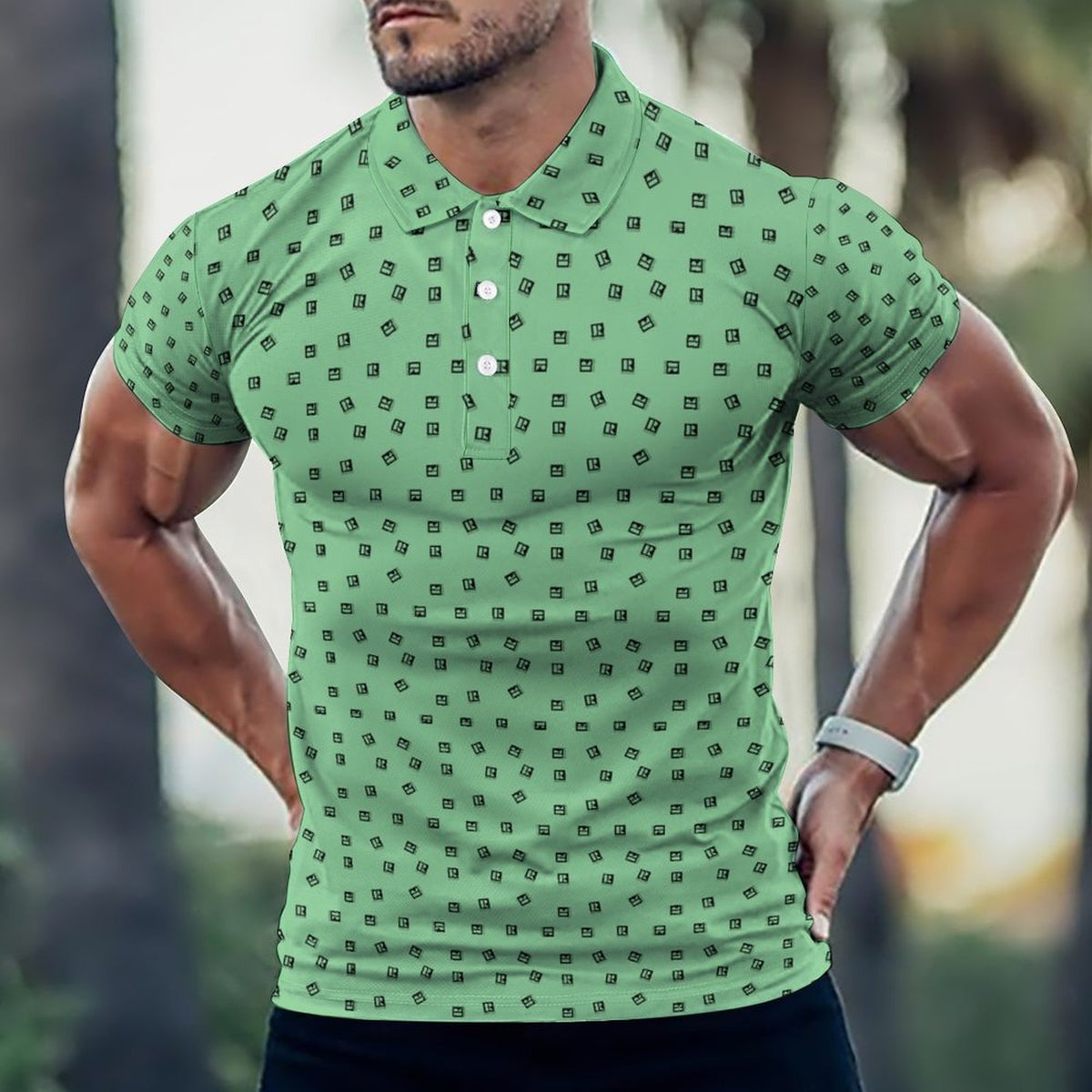 Men's Realtor Logo POLO Shirt Realtors, Stand out at showings, open houses and closings in this iconic golf polo featuring a bold real estate pattern.
