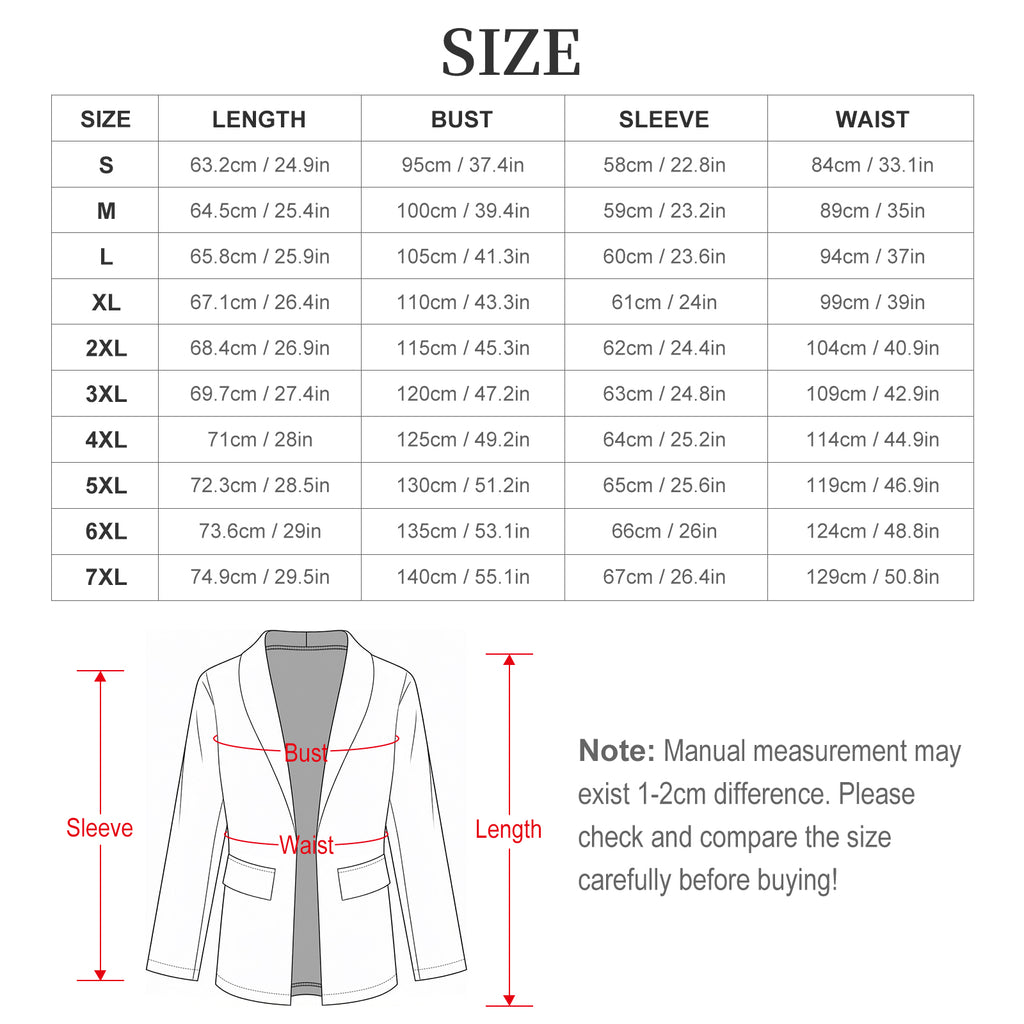 Women's Chic Western Casual Lapel Blazer(All-Over Printing)