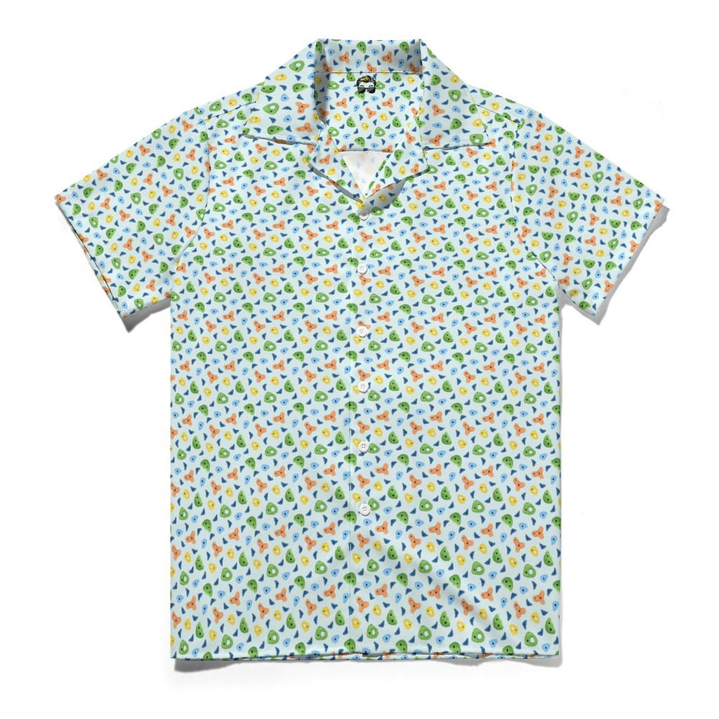 Climbing Holds Short Sleeve Cuban Collar Shirt(All-Over Printing)