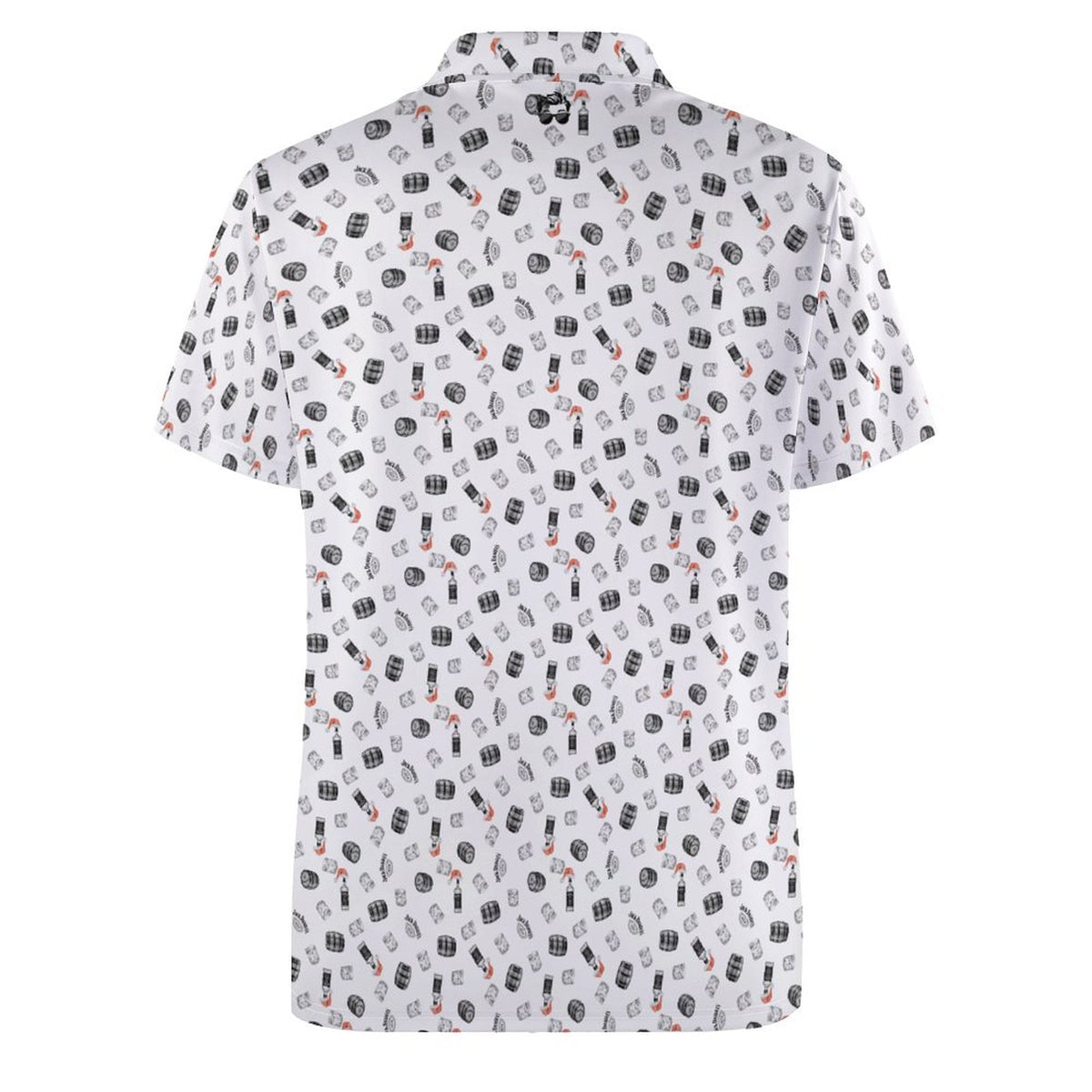 Jack Daniels Christmas Polo Shirts with All-Over printing Design Straight