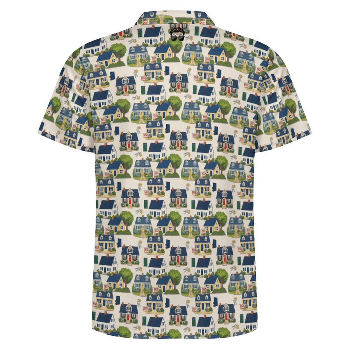 Men's Realtor POLO Shirt Stand out at showings, open houses and closings in this iconic golf polo featuring a bold real estate pattern.