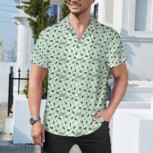 Gamer Shirt Short Sleeve  Cuban Collar Shirt(All-Over Printing)