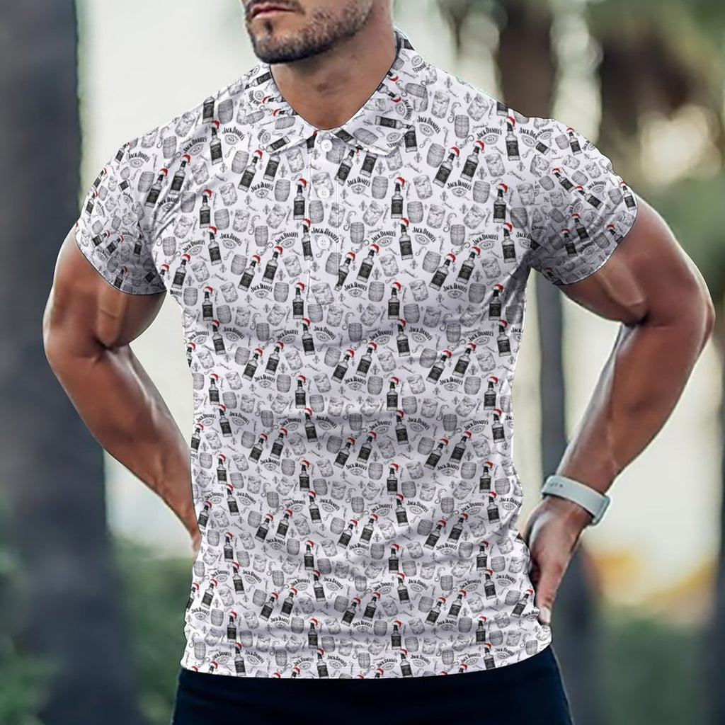 Men's  Jack Daniels Christmas POLO Shirt(All-Over Printing)