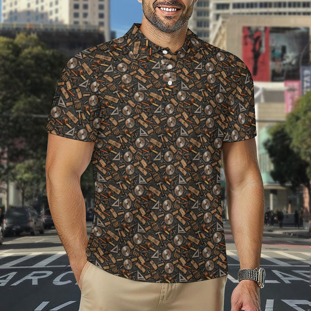 General Contractor  Men's Quick Dry POLO Shirt
Shop contractor polos and shirts featuring bold construction-inspired patterns made for builders, tradesmen, contractors, and hardworking professionals.