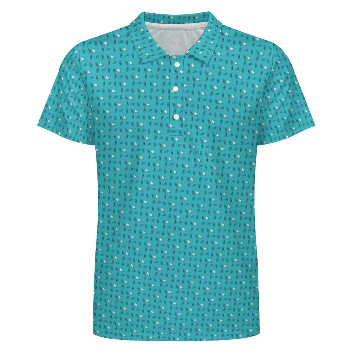 Men's Pickleball. POLO Shirt(All-Over Printing)