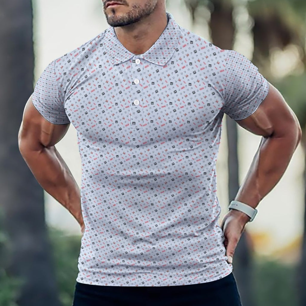 Realtor Sold Shirt Golf PoloRealtors, Stand out at showings, open houses and closings in this iconic golf polo featuring a bold real estate pattern.