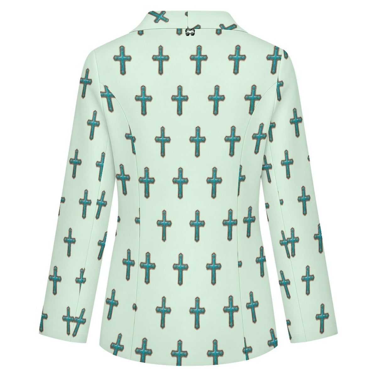 Women's Tourqoise Cross Western Blazer