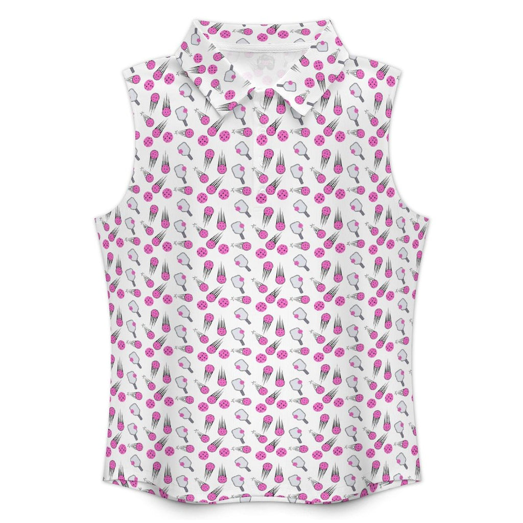 Women's Pickleball POLO Tank Top(All-Over Printing)