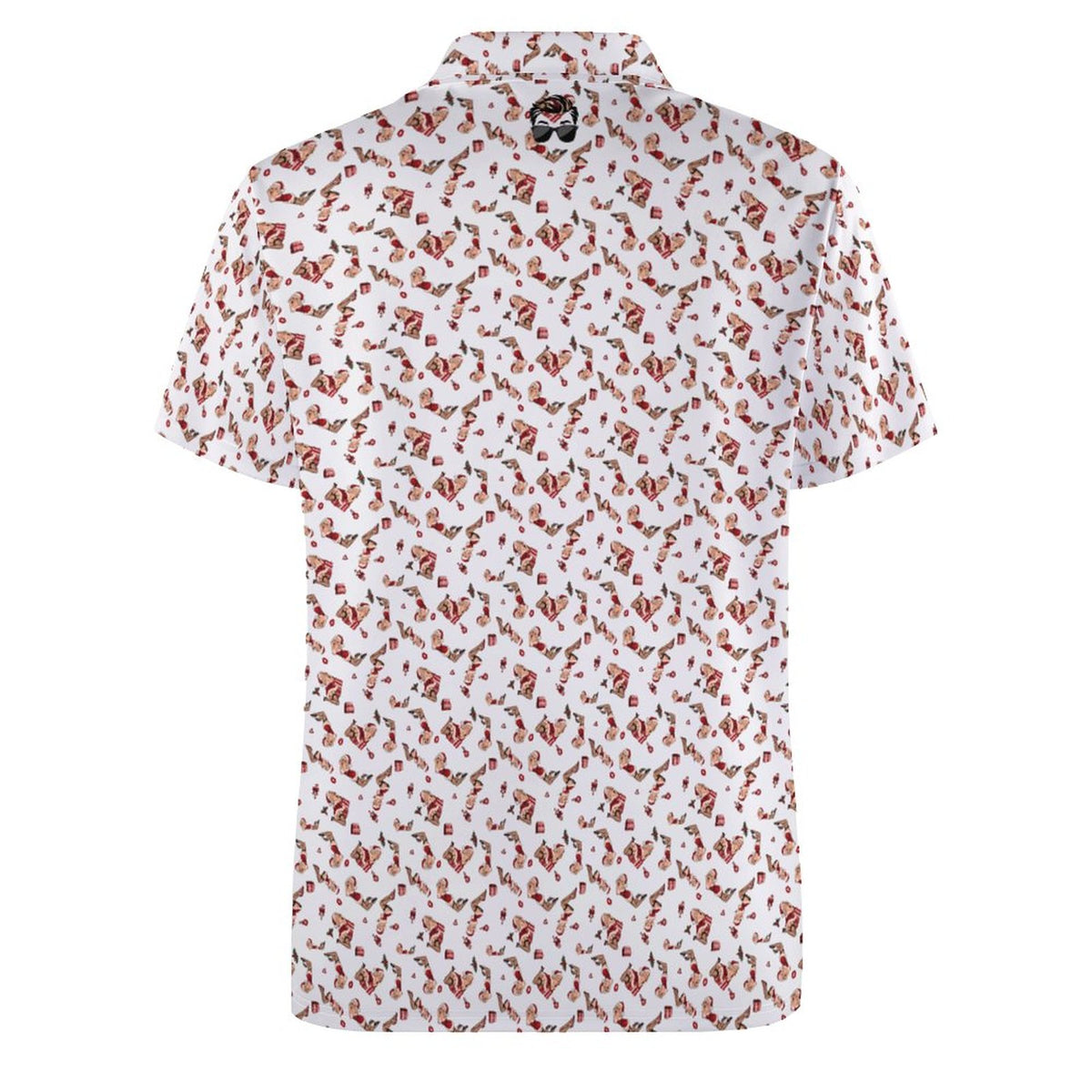 Christmas shirt Mrs. Claus Pinup Polo Shirts with All-Over printing Design Straight
