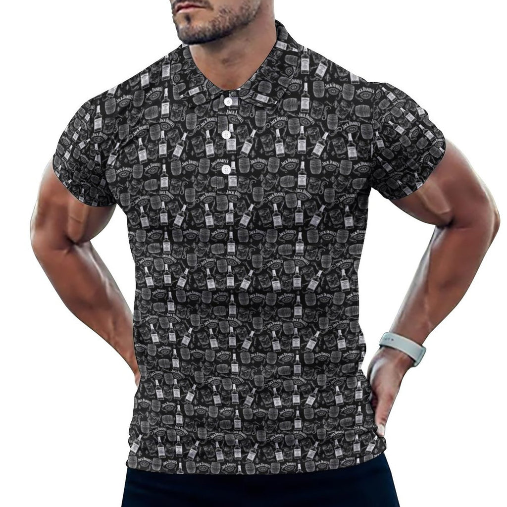 Men's Black.Jack Daniels POLO Shirt(All-Over Printing)