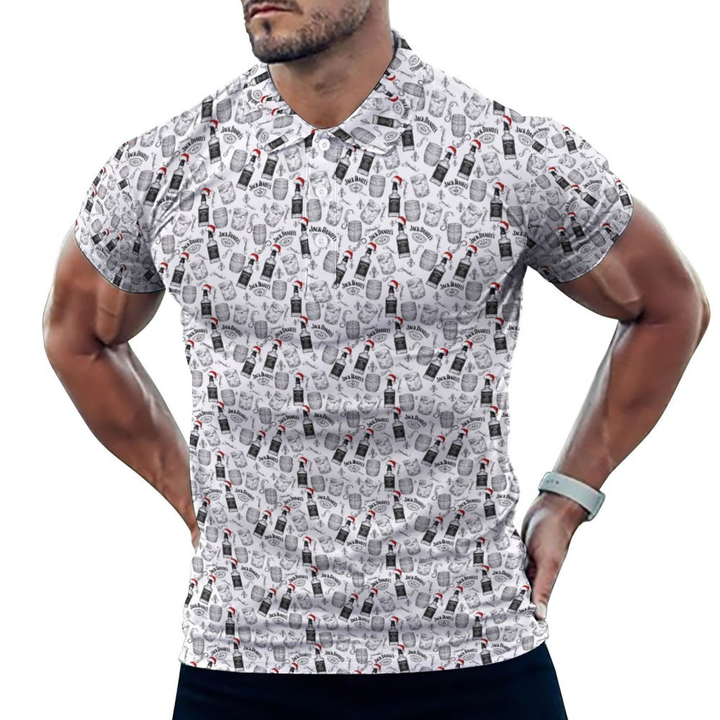 Men's  Jack Daniels Christmas POLO Shirt(All-Over Printing)
