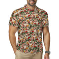 Men's Christmas Polo Santa drinking beer Quick Dry POLO Shirt(All-Over Printing)