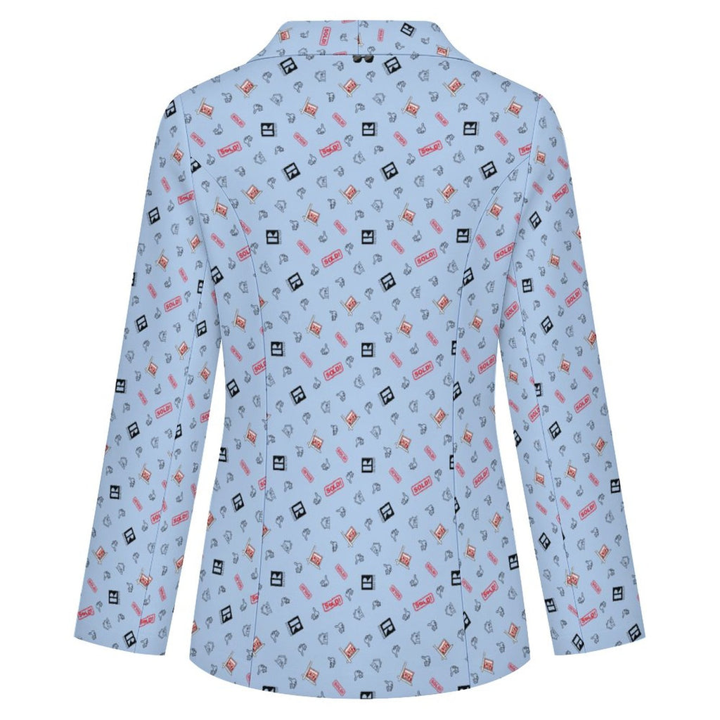 Women's Casual Lapel Blazer(All-Over Printing)