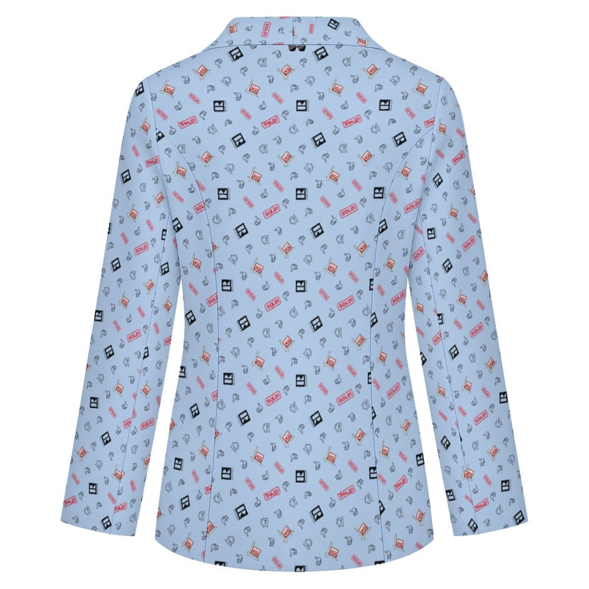 Women's Casual Lapel Blazer(All-Over Printing)