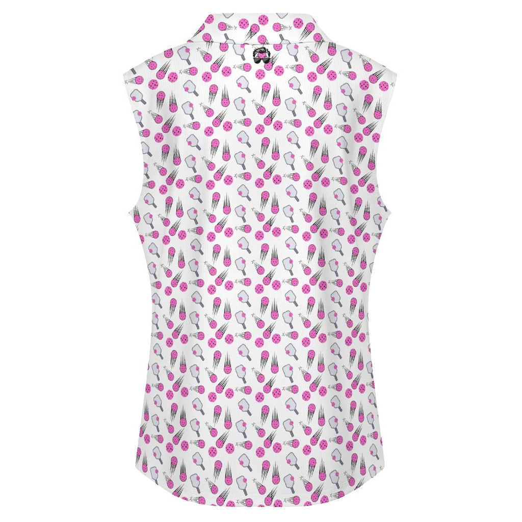 Women's Pickleball POLO Tank Top(All-Over Printing)