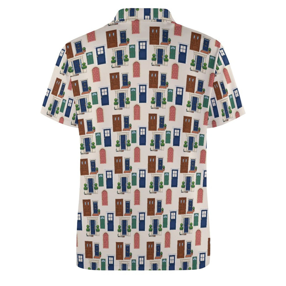 Realtor Shirt  Doors Polo Stand out at showings, open houses and closings in this iconic golf polo featuring a bold real estate pattern.