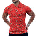 Christmas Shirt Mrs. Claus Pinup Naught  Polo Shirts with All-Over printing Design Straight