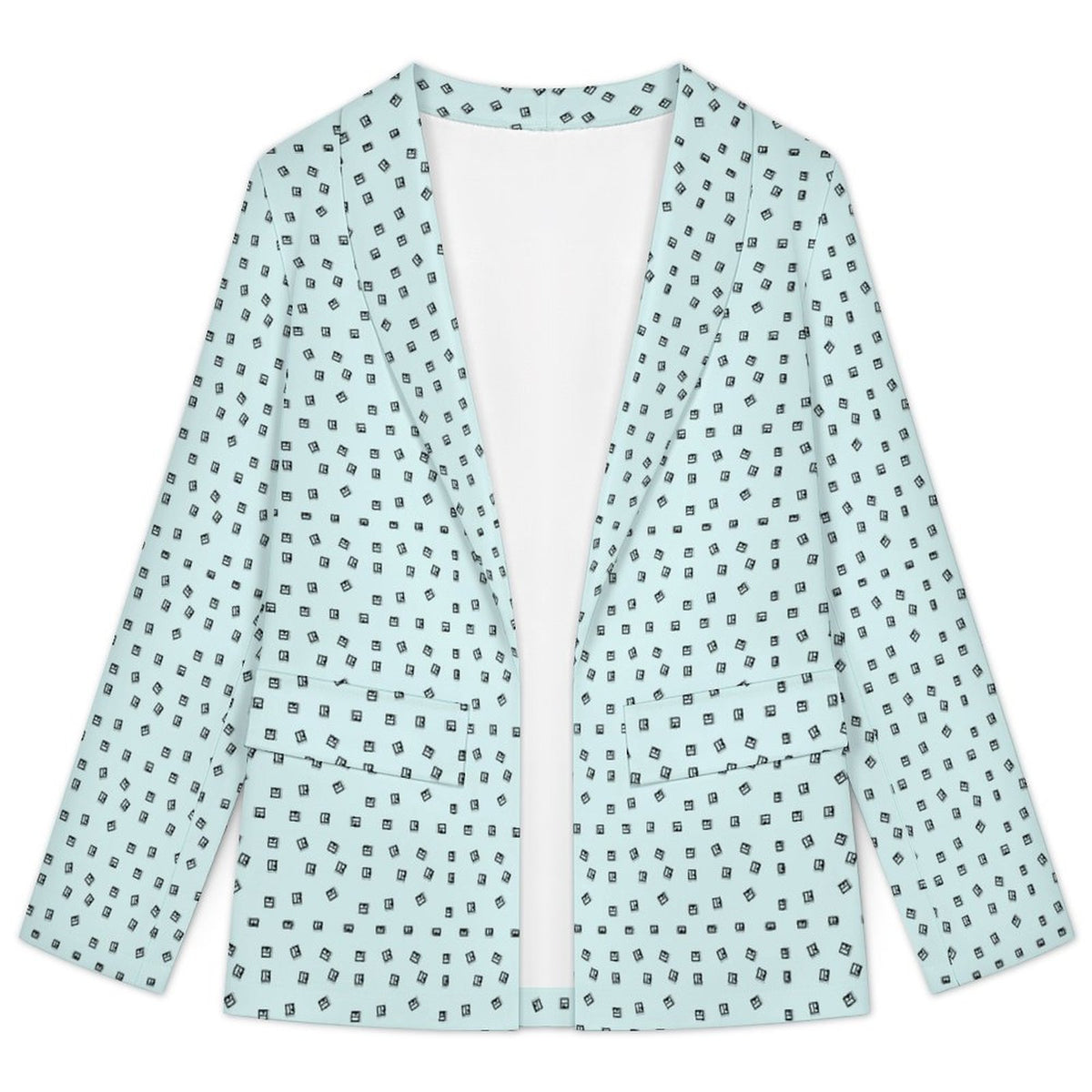 Women's Casual Lapel Blazer(All-Over Printing)