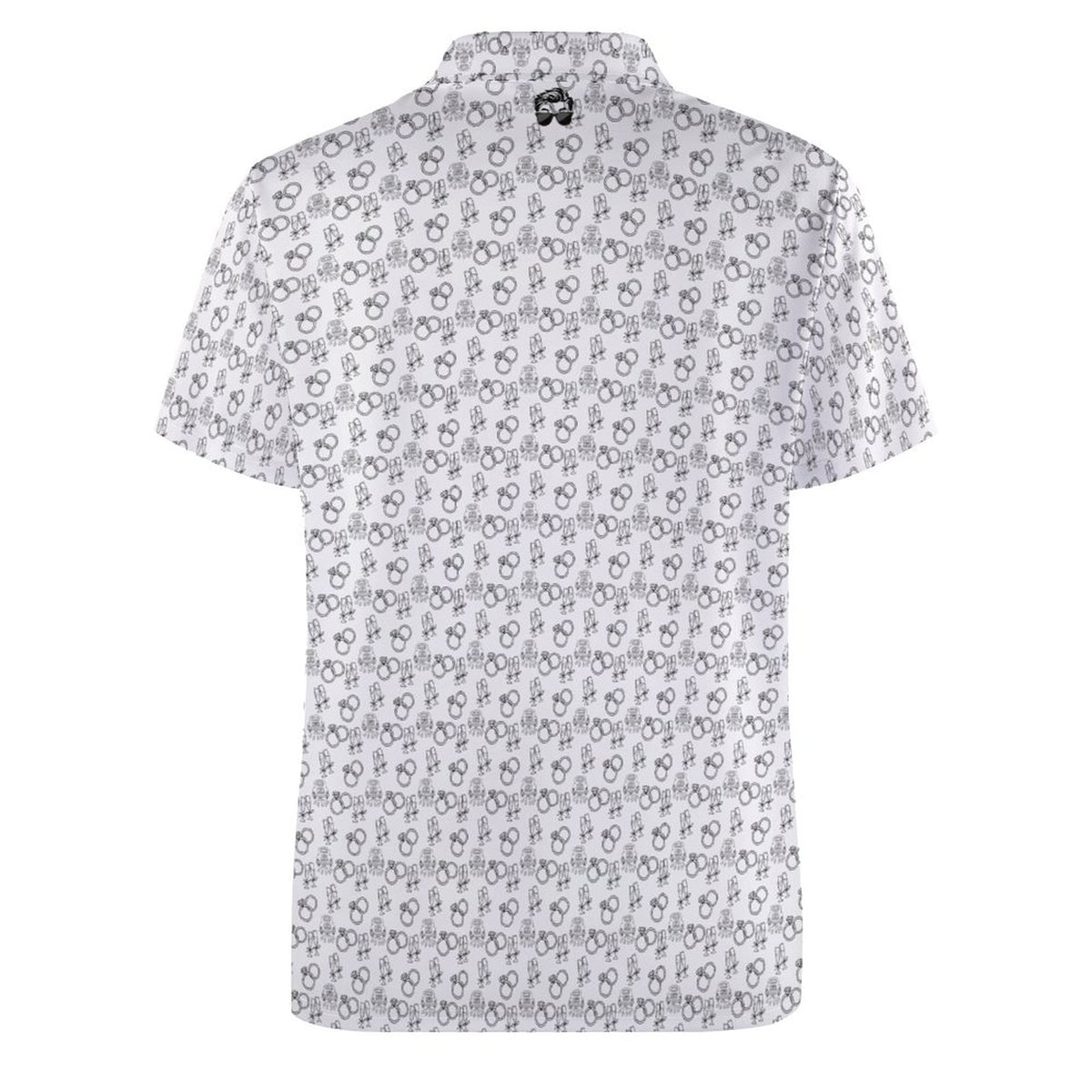 Groom Polo Shirts with All-Over printing Design Straight