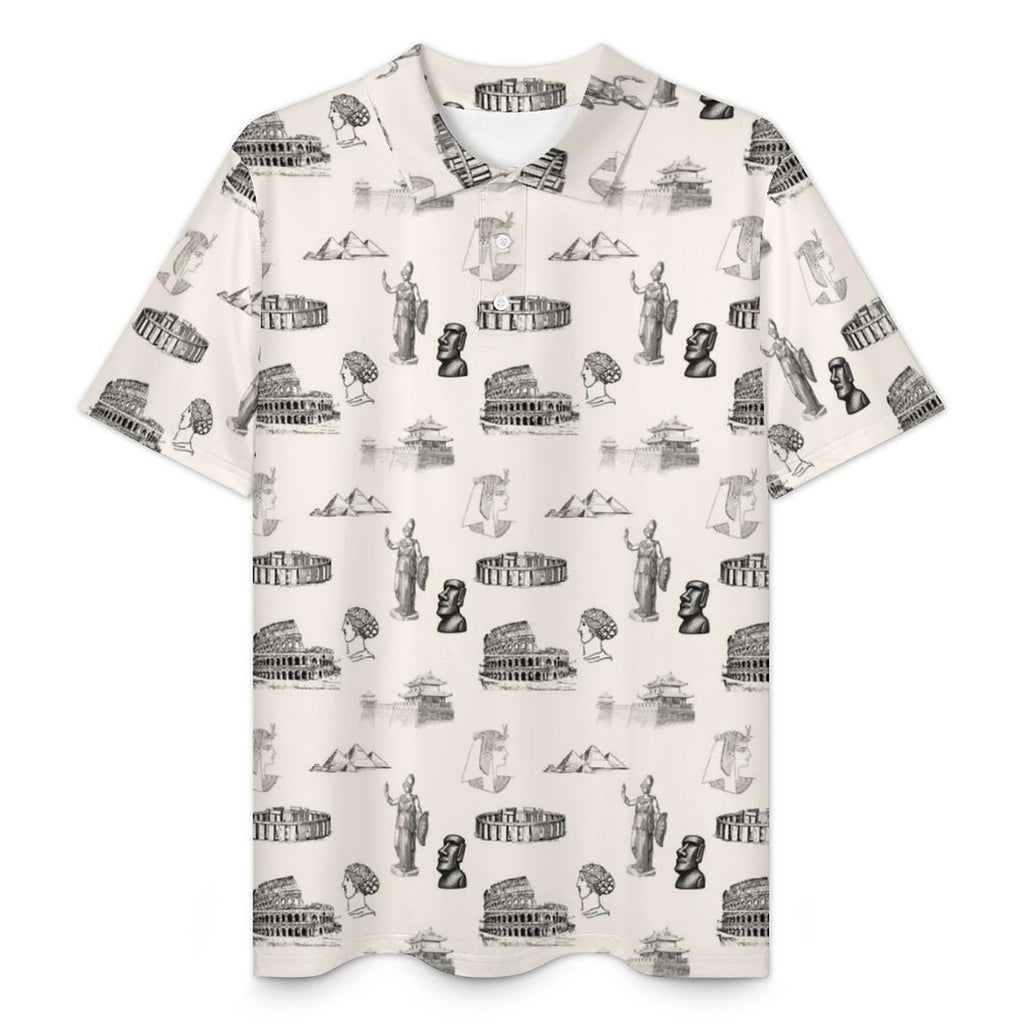 History Teacher Social Studies Teacher Men's Quick Dry POLO Shirt(All-Over Printing)