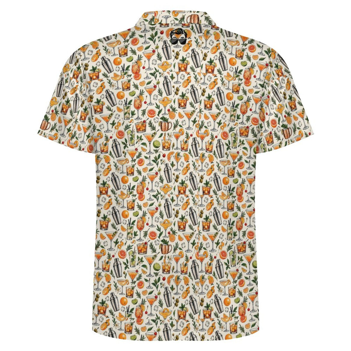 Men's Fall Cocktails POLO Shirt(All-Over Printing)