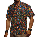Gym Bros  Cotton Cuban Collar Shirt For Men(All-Over Printing)