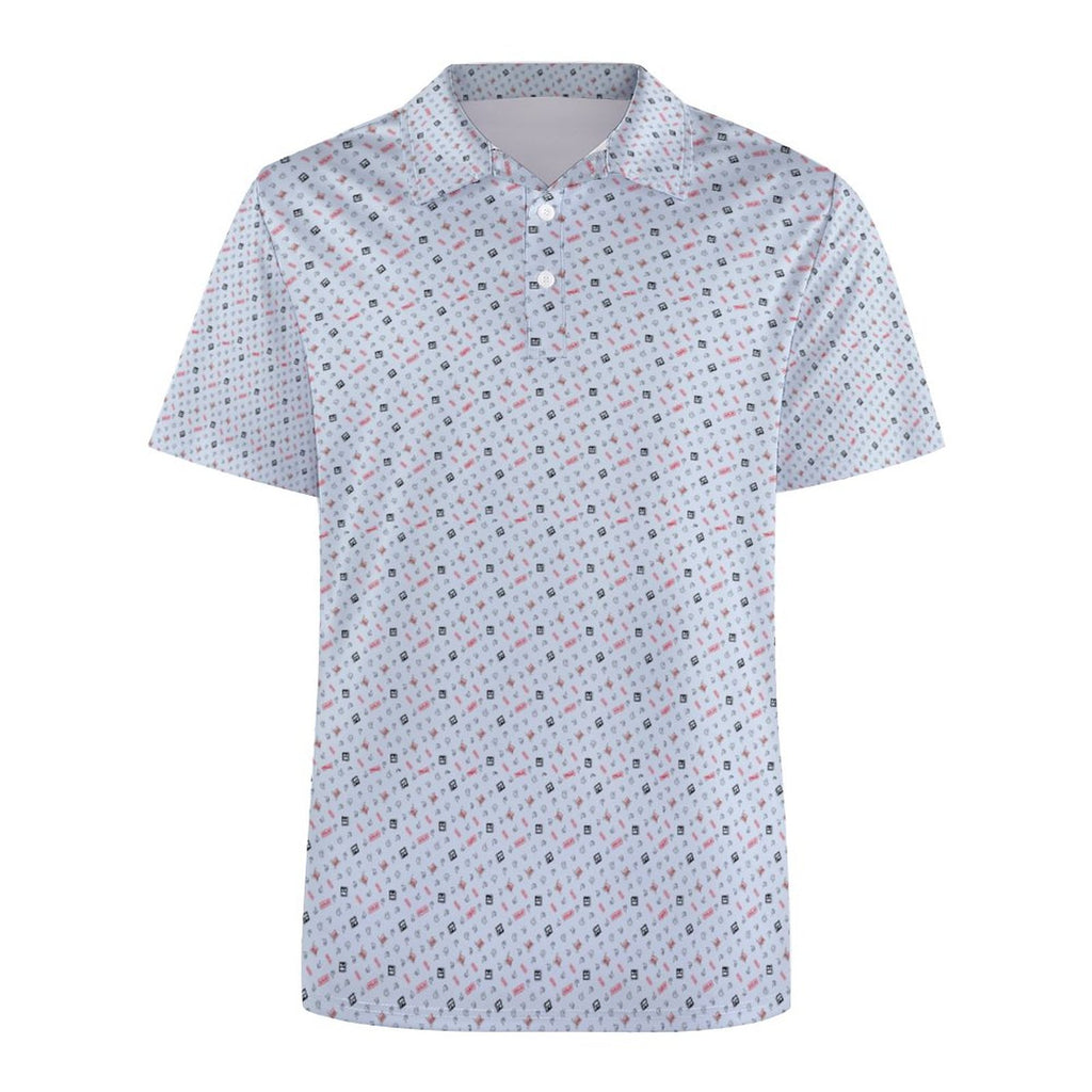 Realtor Sold Shirt Golf PoloRealtors, Stand out at showings, open houses and closings in this iconic golf polo featuring a bold real estate pattern.