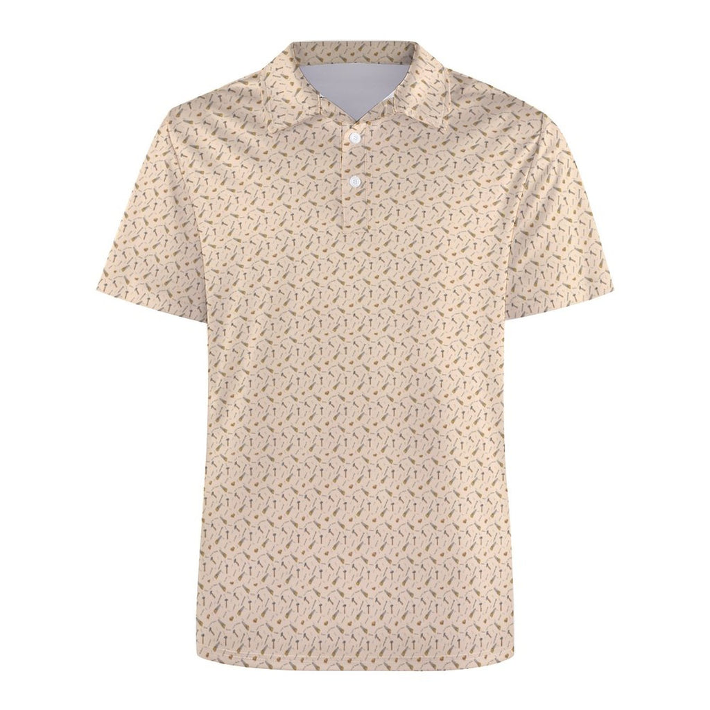 Wood worker Polo Shirts with All-Over printing Design Straight